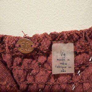 Free People Women's Maxi Dress in Burgundy